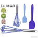 E4U Heat Resistant Stainless Steel Non-Stick Silicone Whisks Cyclone (Pack of 2) - B06XZ7HZ66